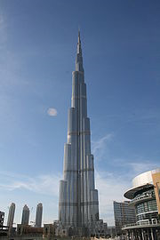 The tallest building in the world (2,717 ft height ) Burj Khalifa